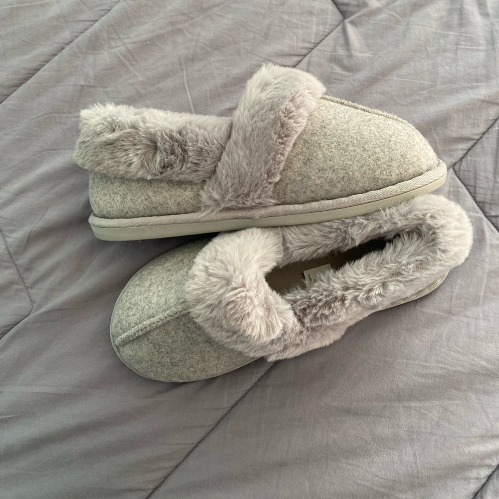 Charter Club grey slippers